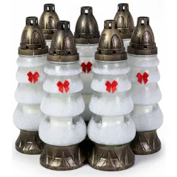 ZNICZ CHOINKA DUŻA Z BROKATEM - 763 ( 1 opakowanie 7 szt. )